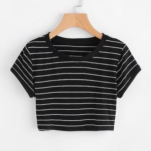 Striped crop top
